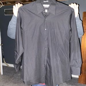 Black VanHeusen Fitted Dress Shirt